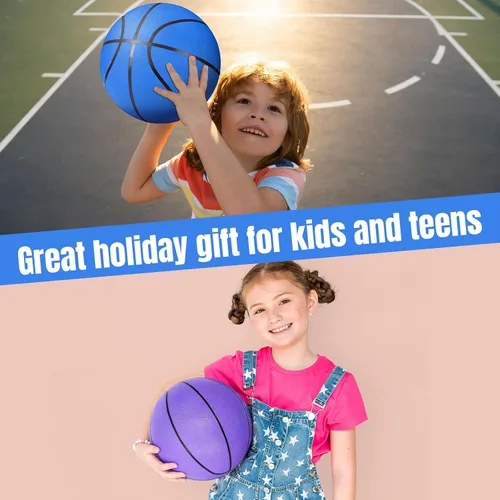 Vista 8 de Lenwen 20/30 pelotas de baloncesto de goma a granel tamaño oficial con bomba para niños jóvenes PE entrenamiento de regreso a la escuela