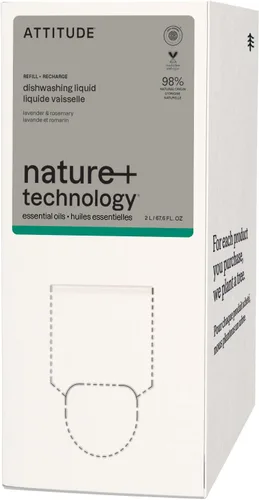 Vista 16 de ATTITUDE Jabón para Platos, Verificado por EWG, Líquido para Lavar Platos a Base de Plantas y Vegano, De Origen Natural, Aroma a Ralladura