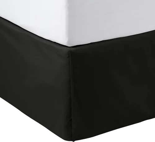 Vista 16 de Amazon Basics Falda de cama plisada ligera, individual, blanco brillante, sólido, (paquete de 8)