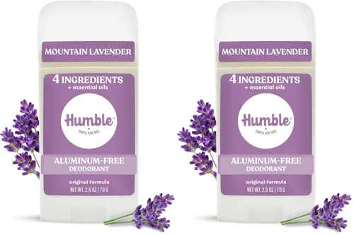 Vista 22 de Humble - Desodorante sin aluminio para mujeres y hombres, paquete variado, desodorante natural limpio y fresco en barra con aceites esenciales
