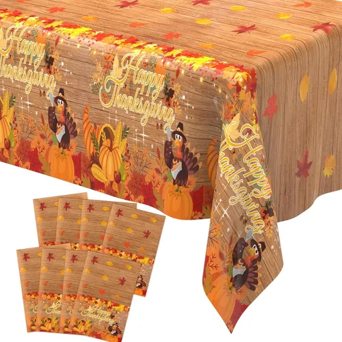 Vista 17 de Decoraciones para Fiestas de Fútbol, Paquete de 2 Manteles de Plástico para Fútbol (54x108 Pulgadas), Cubiertas de Manteles Rectangulares