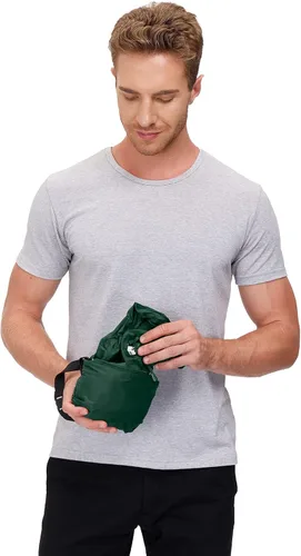 Vista 7 de Corna Chaquetas impermeables plegables para hombre, ligeras para senderismo, correr, rompevientos con capucha, multifuncionales