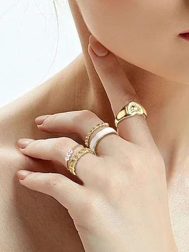 Vista 31 de Preppy Heishi - Juego de pulseras de surfista para niñas adolescentes, bonitos aretes estéticos, anillos estéticos preppy coloridos de oro blanco