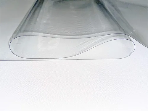 Vista 7 de Vinilo marino transparente calibre 20, doble pulido, 54 pulgadas de ancho por 5 yardas