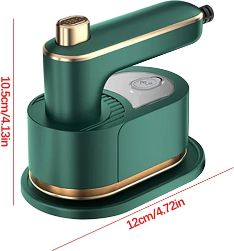 Vista 2 de Vaporizador portátil para ropa, vapor de ropa de mano con tanque de agua de 2.2 fl oz, mini máquina de planchado, plancha pequeña de viaje, vaporera