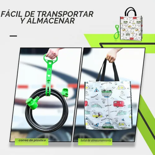 Vista 6 de RVMATE - Cable de extensión de alimentación RV de 30 amperios y 15 pies