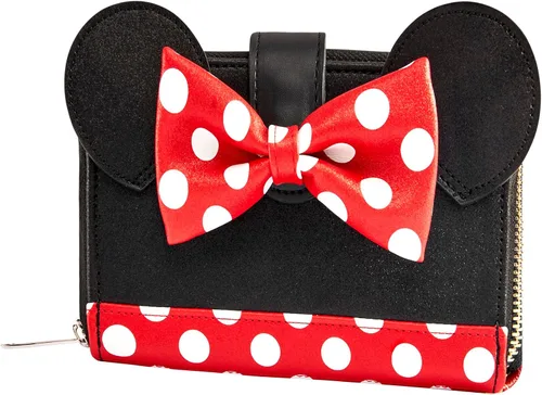 Vista 2 de Loungefly Cartera Disney cartera con orejas de lazo de Minnie Mouse, exclusiva de Tienda