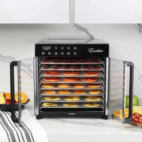 Vista 8 de Excalibur - Deshidratador de alimentos de la serie Select para cecina, frutas, verduras, hierbas, golosinas para mascotas con control de temperatura