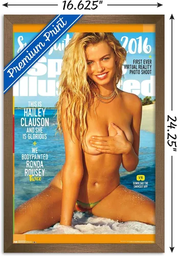 Vista 3 de Trends International Sports Illustrated: Swimsuit Edition - Póster de pared de Hailey Clauson 16, 22.4 pulgadas de largo x 14.7 pulgadas de ancho