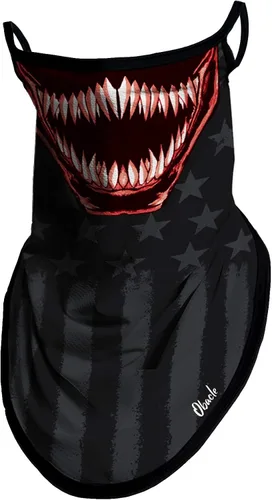 Vista 12 de Obacle Bandana facial con bucles para las orejas, polaina transpirable para el cuello para hombres y mujeres
