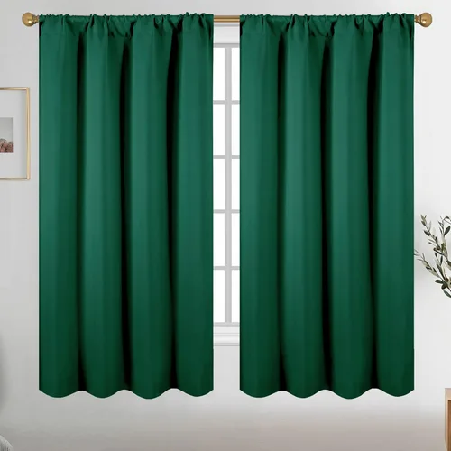 Vista 47 de Diraysid Cortinas opacas beige para dormitorio y sala de estar, cortinas con aislamiento térmico para oscurecer la habitación, 42 x 63 pulgadas, 2