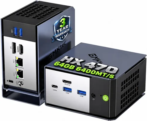 Vista 12 de GMKtec K8 Plus Gaming Mini PC AMD Ryzen 7 8845HS 32GB Dual DDR5 512GB SSD