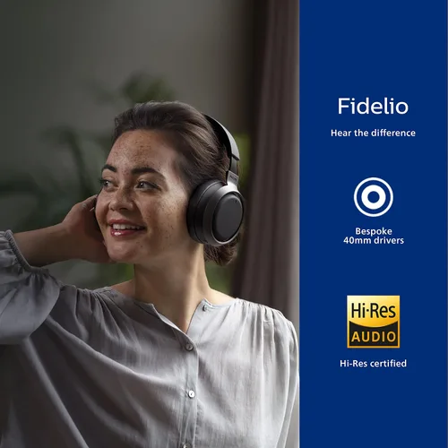 Vista 3 de Philips Fidelio L3 - Auriculares inalámbricos con cancelación activa de ruido Pro+ (ANC) y conexión Bluetooth multipunto