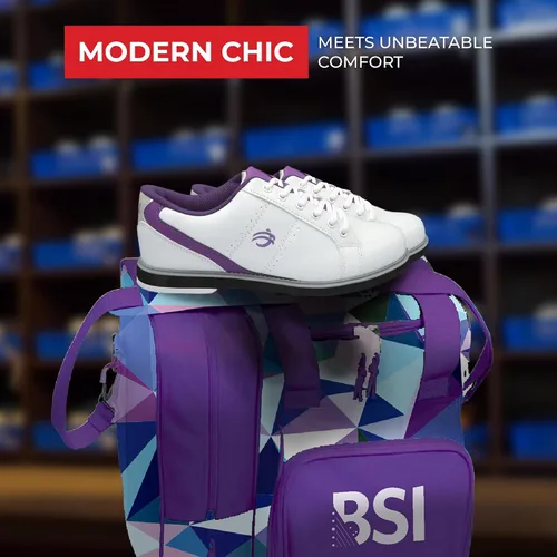 Vista 9 de BSI Women's 460 Classic Bowling Shoe - Lightweight Shoes with Cushioned Support for Women