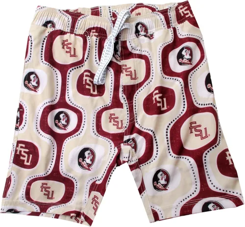 Vista 13 de Wes and Willy Pantalones cortos de natación con tecnología retro para hombre, para fanáticos de los deportes universitarios