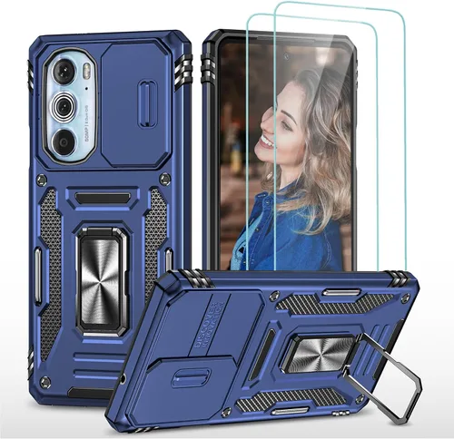 Vista 23 de Jeylly Funda para Motorola Edge Plus 2023 con protector de pantalla HD