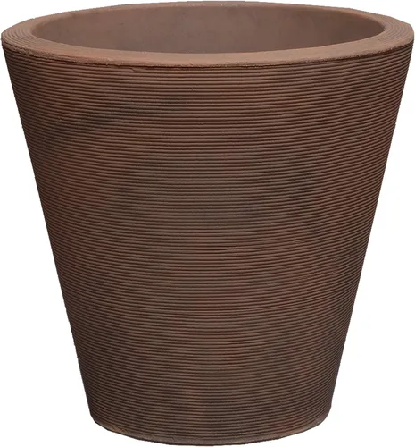 Vista 15 de Crescent Garden Madison Planter– Maceta resistente a la intemperie, doble pared para interiores y exteriores con orificio de drenaje, contenedor