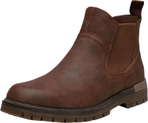 Vista 16 de Jousen Chelsea - Botas informales al tobillo, sin cordones, impermeables, para hombre