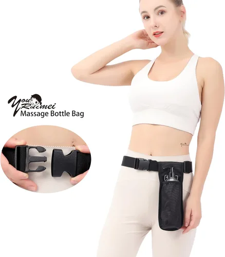 Vista 5 de Bolsa de botella de masaje, funda para masaje, funda para masaje, loción de masaje, funda de aceite de masaje (YR-1KD-negro)