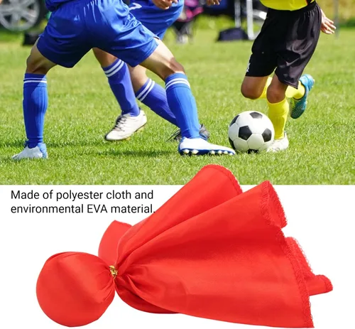 Vista 3 de Bandera de lanzamiento del árbitro del fútbol, bandera material respetuosa del medio ambiente de la penalización del fútbol de EVA del color rojo