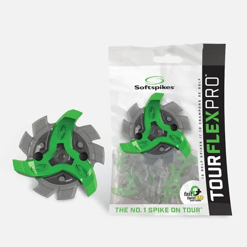 Vista 6 de Softspikes Tour Flex Pro Tacos de golf con giro rápido Fast Twist 3.0-18 púas - Negro