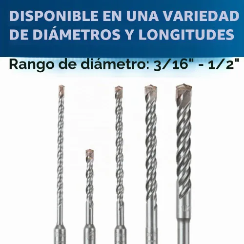 Vista 4 de Bosch HCK005 - Juego de brocas para martillo perforador S4L SDS-plus, 5 piezas