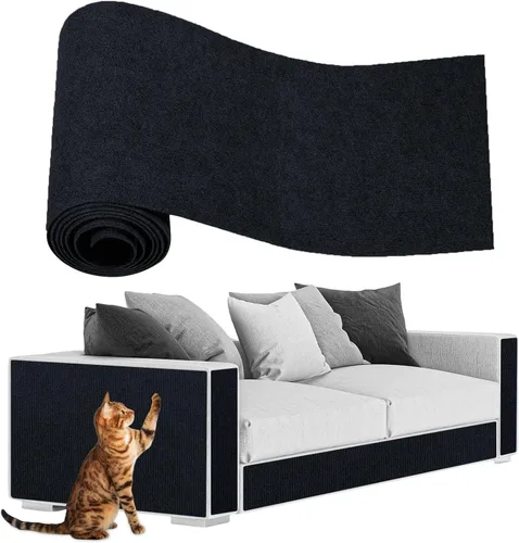Vista 24 de ENONCI Protector de esquina de pared de sofá de 23.6 x 15.8 pulgadas para gatos de interior, protector de muebles antiarañazos contra arañazos