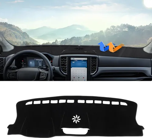 Vista 18 de Autorder - Tapete para cubierta de tablero de instrumentos para camioneta Ford F100/F150/F250/F350/Bronco Pickup Truck, 1973-1977 1978 1979