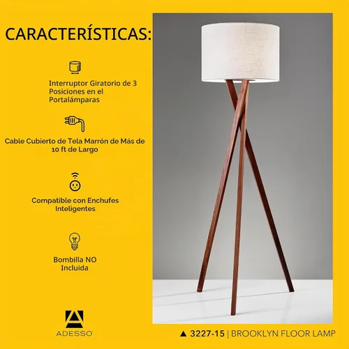 Vista 5 de Adesso – Lámpara de mesa/piso