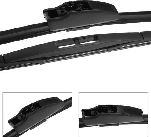 Vista 5 de X AUTOHAUX Juego de 3 limpiaparabrisas delantero y trasero para Mazda 2 DE 2007 2008 2009 2010 2011 2012 2013 2014