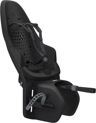 Vista 15 de Thule Yepp 2 - Asiento de bicicleta para niños, reposapiés ajustables, arnés de 5 puntos y diseño fácil de montar Negro