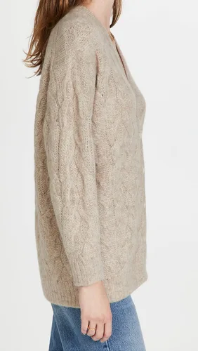 Vista 4 de Theory Cárdigan de punto de alpaca para mujer