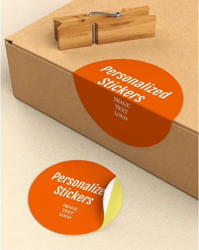 Vista 7 de Calcomanías personalizadas para logotipo de empresa, calcomanías personalizadas, texto, nombre, imagen, foto para pequeñas empresas, 10, 100, 120