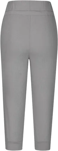 Vista 3 de Pantalones capri para mujer, estampado de diente de león, pantalones capri con cordón de cintura alta, elásticos, pantalones cortos de verano