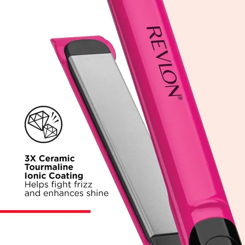 Vista 2 de Revlon Smooth Brilliance Plancha de cabello de cerámica Desliza suavemente y estilo ultra elegante, (1 pulgada)