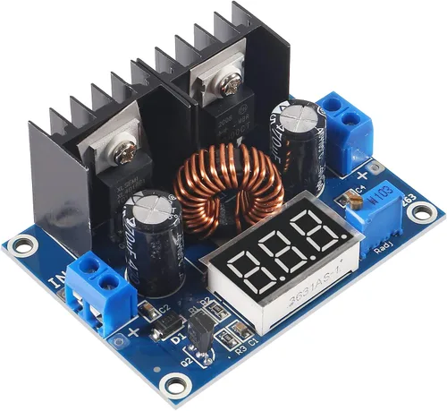 Vista 3 de Módulo regulador de voltaje XL4016 XL4016E1 DC 4-40V 8A reductor regulador convertidor digital PWM ajustable con pantalla LED