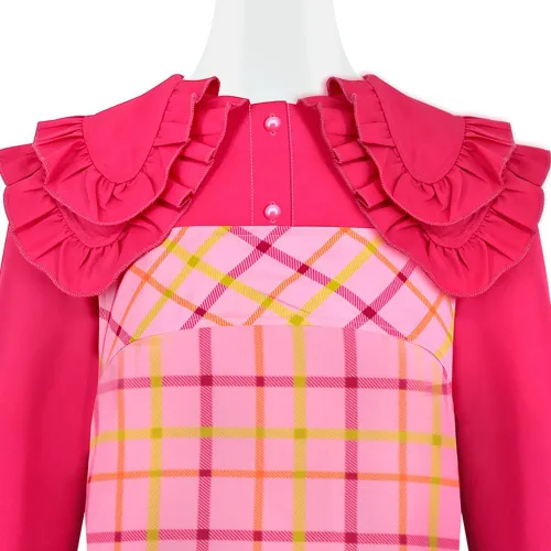Vista 4 de QENUIA Girls Wednesday's Enid Sinclair Cosplay Dress Costume Long Sleeve Costumes Halloween Outfit for Girls