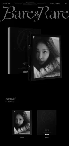 Vista 2 de Dreamus CHUNGHA - 2º álbum de estudio Bare & Rare Pt.1 CD+póster plegado, JYPK1425, transparente