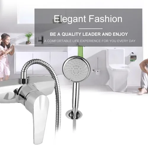 Vista 2 de KIMISS Grifo mezclador de ducha RV - Grifo termostático externo de aleación de zinc para bañera de baño - Válvula de ducha de baño de una sola