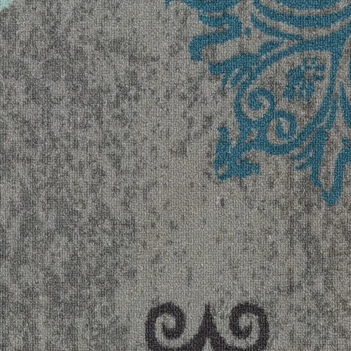 Vista 3 de Antep Rugs - Alfombra moderna, con diseño floral y antideslizante (no se desliza), de perfil bajo con parte trasera de goma, alfombra de área