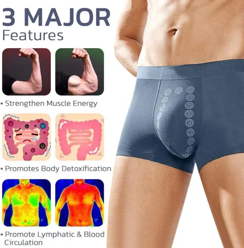 Vista 3 de DENGWANG EFT Energy-Field-Therapy - Ropa interior para hombre, terapia de campo energético, ropa interior Eft para hombre (L, 3 piezas L)