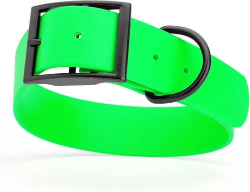 Vista 112 de Dogline Biothane - Collar impermeable para perro con hebilla de liberación rápida, resistente cincha de nailon recubierta con resistente y a prueba