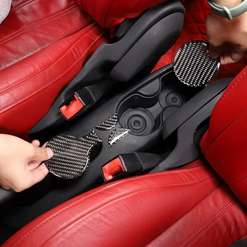 Vista 3 de HAPPYHORSE Adhesivo de fibra de carbono para automóvil compatible con Fiat 500 2010-2019, calcomanía de fibra de carbono real, accesorios
