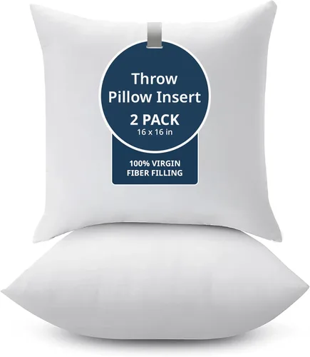 Vista 12 de LANE LINEN Relleno de almohada de 12 x 20 pulgadas, paquete de 2 almohadas decorativas blancas para sofá cama, rellenos de almohada esponjosos