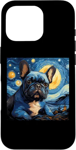 Vista 20 de Van Gogh Dog French Bulldog Case for iPhone 16