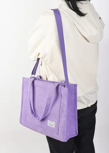 Vista 8 de Valleycomfy Bolsos de mano de pana casuales vintage para mujer, bolso cruzado para mujer, bolso de hombro de viaje, bolso ecológico