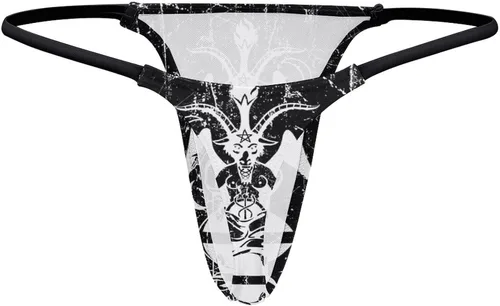 Vista 5 de Satanic Goat Baphomet Tangas de tanga sexy sin costuras, ropa interior de moda para mujer