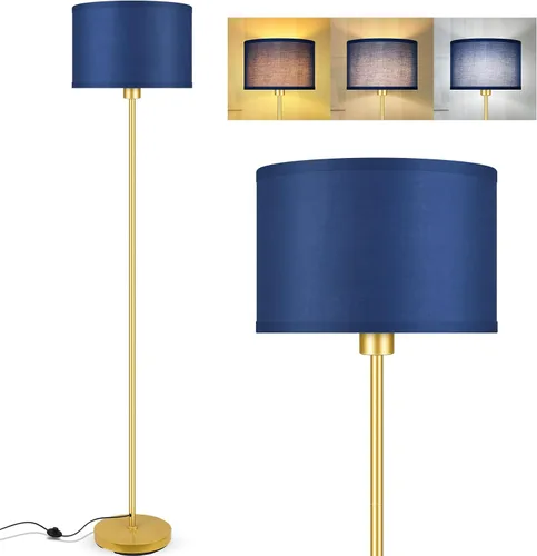 Vista 19 de AUQUEE Floor Lamp, Standing Lamp, Modern Stand Up Lamps with Purple Lampshade, 59" Tall, Foot Switch, Simple Living Room Decor for Kids Room, Girls