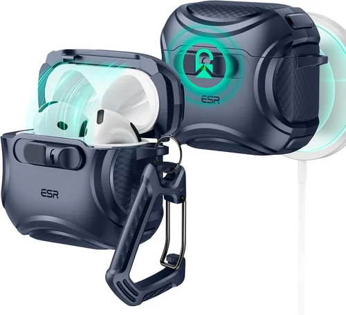 Vista 12 de ESR Funda para AirPods Pro 3 (2025), Compatible con Funda de AirPods Pro de 3ª Generación (Cable USB-C), MagSafe Sin Esfuerzo, Bloqueo a Prueba
