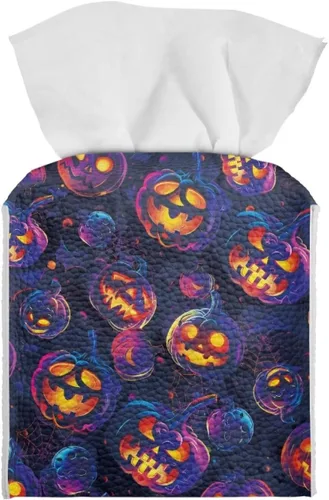 Vista 22 de Lindas decoraciones de ajolote con estampado de animales, caja de pañuelos de cuero, soporte de Navidad, organizador de papel de seda impermeable